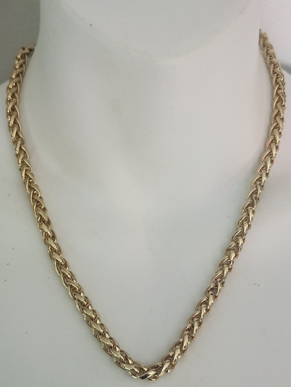 Two Sisters Gold Tone Rope Chain Necklace- 18 Inches